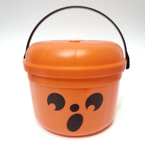 McDonald's Other - Vintage 1986 McDonald's McBoo Halloween Pumpkin Pail Bucket w/ Lid​